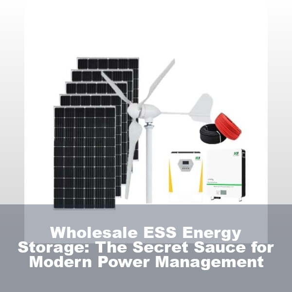 Wholesale ESS Energy Storage: The Secret Sauce for Modern Power Management